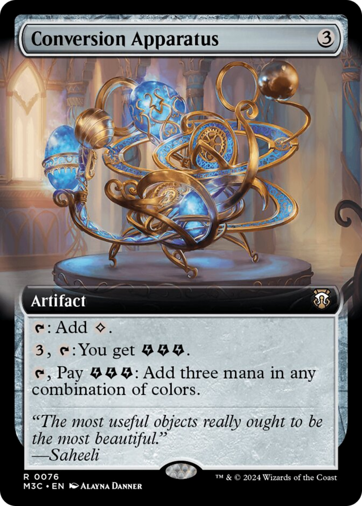 Conversion Apparatus (Extended Art) (Ripple Foil) [Modern Horizons 3 Commander] | Deep Dive Games St. Marys