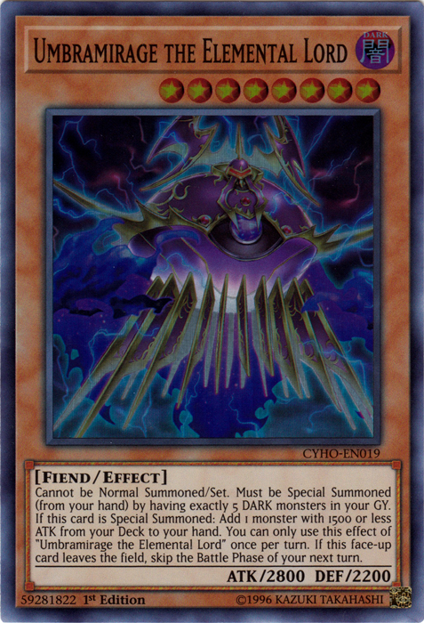 Umbramirage the Elemental Lord [CYHO-EN019] Super Rare | Deep Dive Games St. Marys