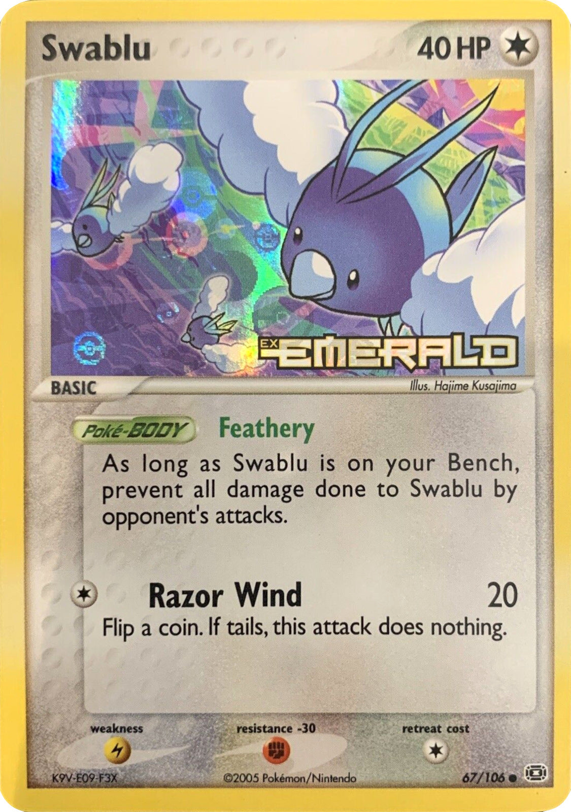Swablu (67/106) (Stamped) [EX: Emerald] | Deep Dive Games St. Marys