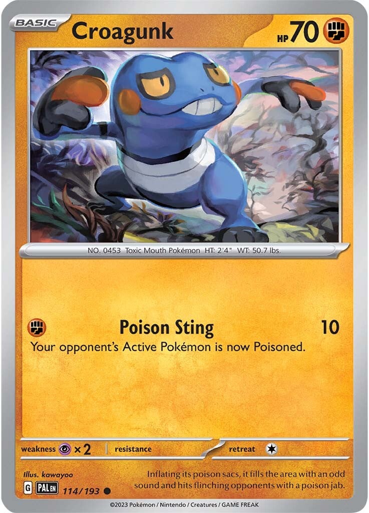 Croagunk (114/193) [Scarlet & Violet: Paldea Evolved] | Deep Dive Games St. Marys