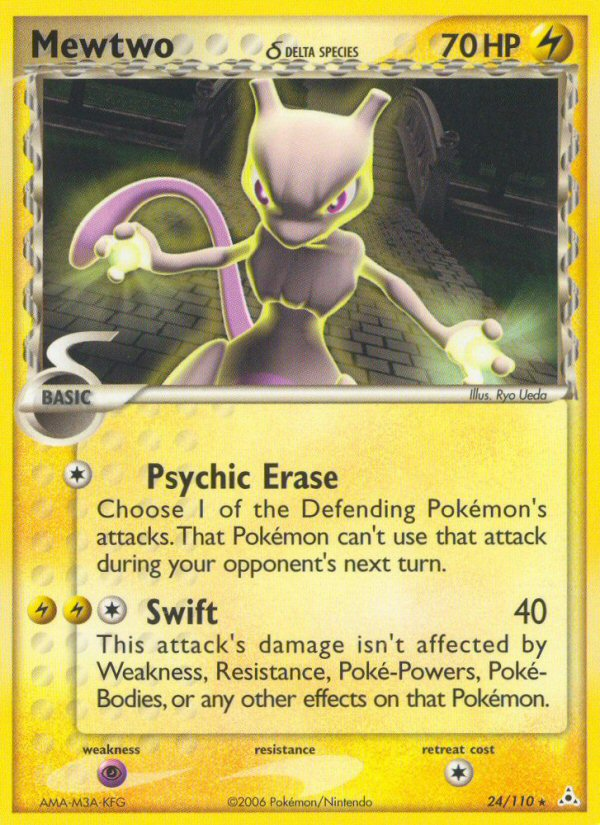 Mewtwo (24/110) (Delta Species) [EX: Holon Phantoms] | Deep Dive Games St. Marys