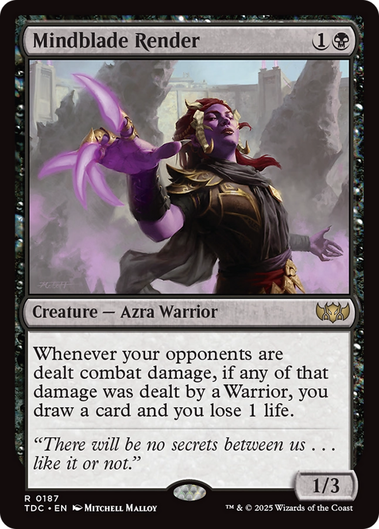 Mindblade Render [Tarkir: Dragonstorm Commander] | Deep Dive Games St. Marys