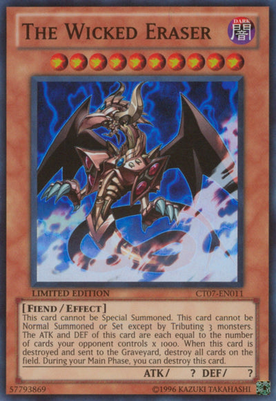 The Wicked Eraser [CT07-EN011] Super Rare | Deep Dive Games St. Marys