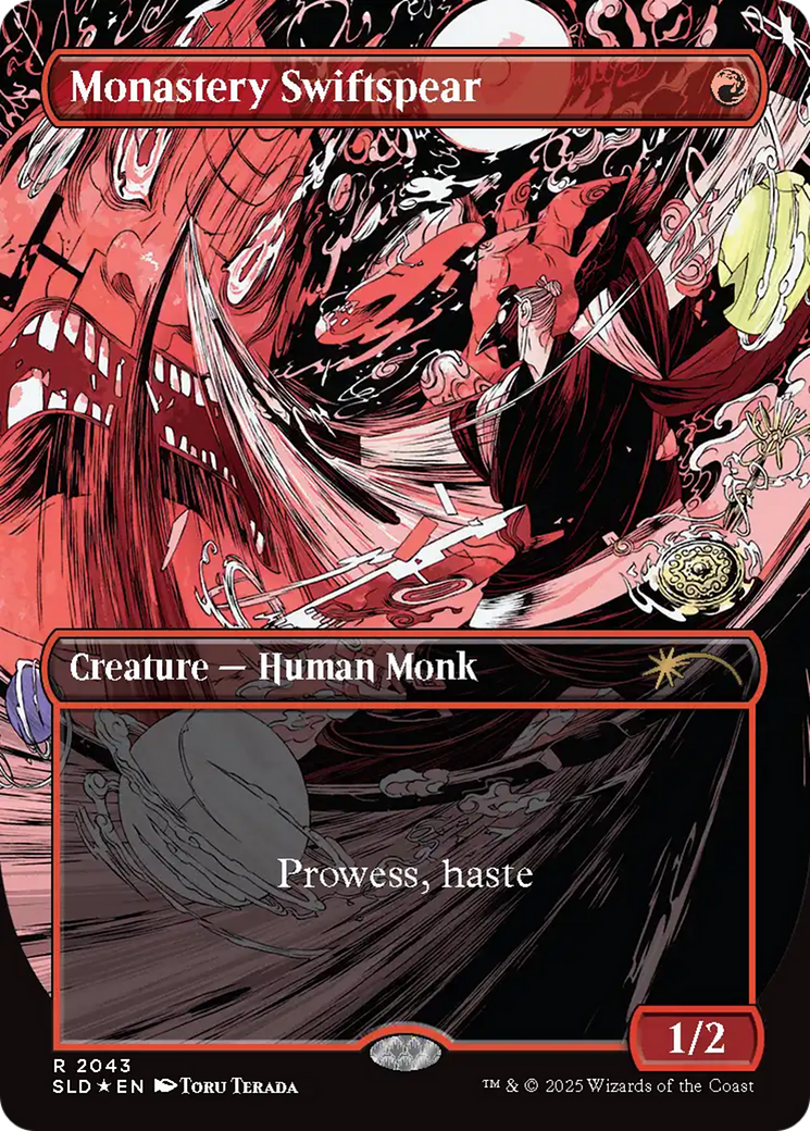 Monastery Swiftspear (2043) (Raised Foil) [Secret Lair Drop Series] | Deep Dive Games St. Marys