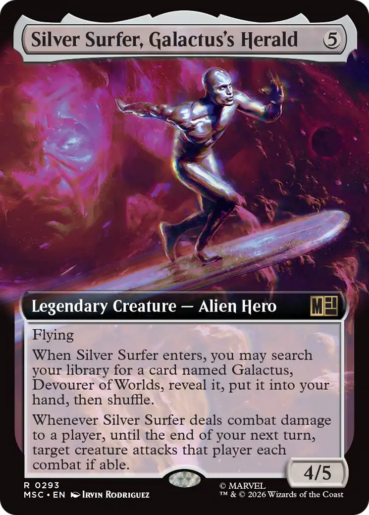 Silver Surfer, Galactus's Herald (Extended Art) [Marvel Super Heroes Commander] | Deep Dive Games St. Marys