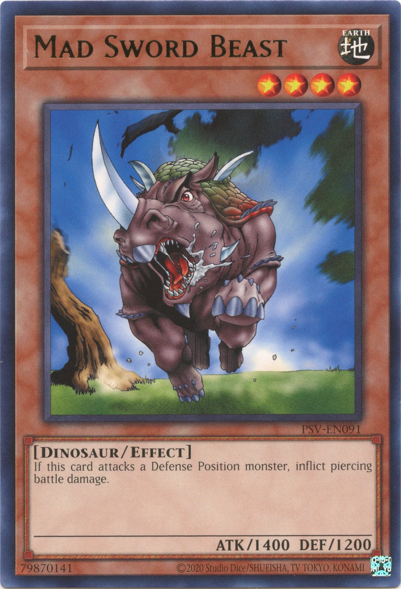 Mad Sword Beast (25th Anniversary) [PSV-EN091] Rare | Deep Dive Games St. Marys