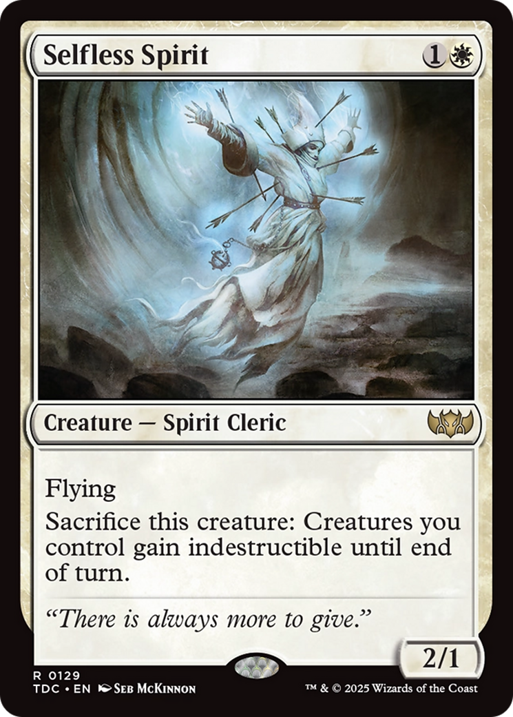 Selfless Spirit [Tarkir: Dragonstorm Commander] | Deep Dive Games St. Marys
