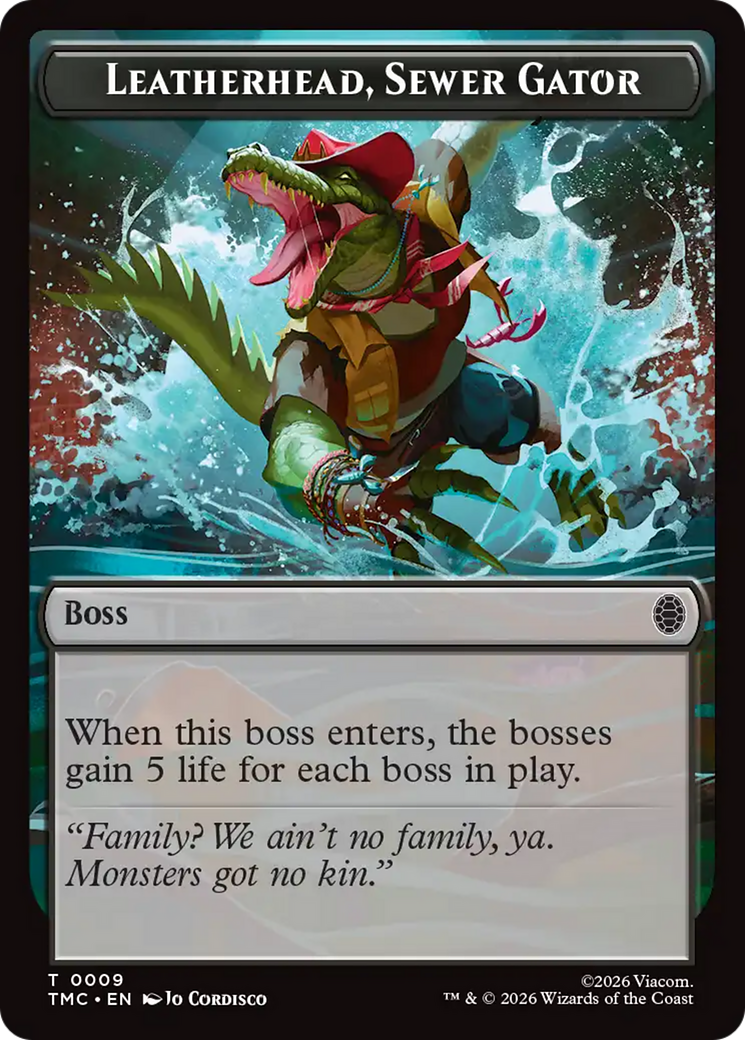 Leatherhead, Sewer Gator [Teenage Mutant Ninja Turtles Commander Tokens] | Deep Dive Games St. Marys
