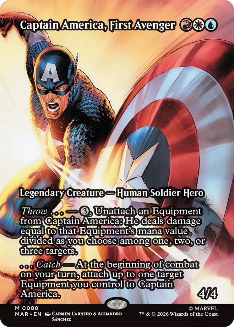 Captain America, First Avenger (Borderless) [Marvel Universe: Eternal-Legal] | Deep Dive Games St. Marys