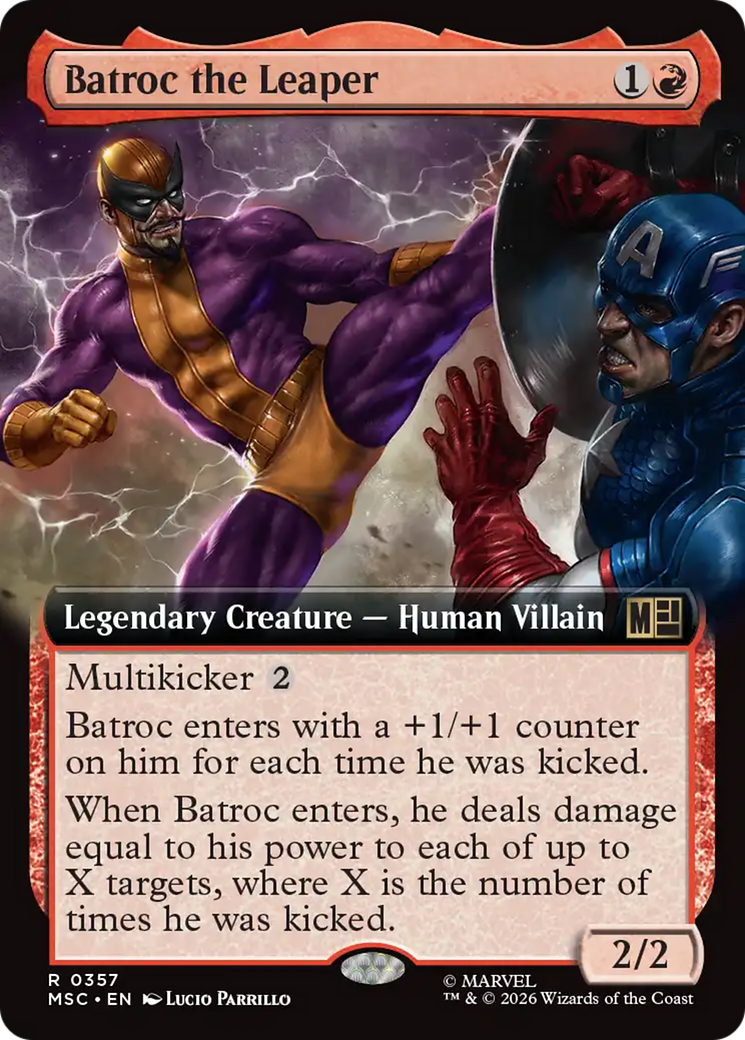 Batroc the Leaper (Extended Art) [Marvel Super Heroes Commander] | Deep Dive Games St. Marys