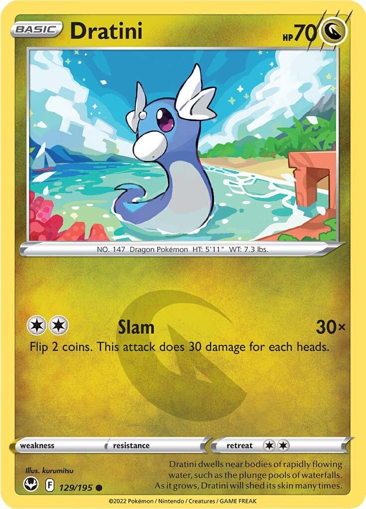 Dratini (129/195) [Sword & Shield: Silver Tempest] | Deep Dive Games St. Marys