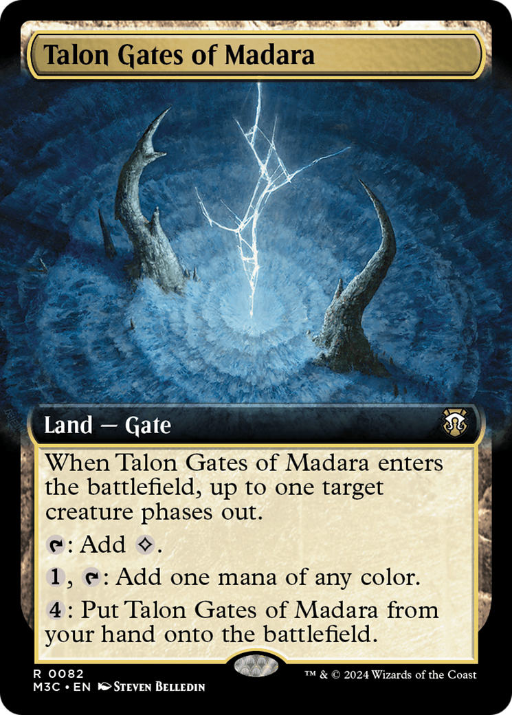 Talon Gates of Madara (Extended Art) (Ripple Foil) [Modern Horizons 3 Commander] | Deep Dive Games St. Marys