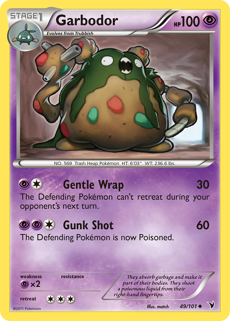 Garbodor (49/101) [Black & White: Noble Victories] | Deep Dive Games St. Marys