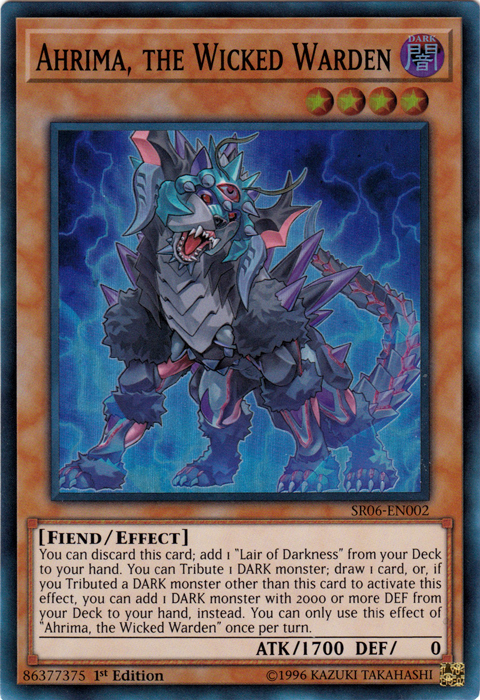 Ahrima, the Wicked Warden [SR06-EN002] Super Rare | Deep Dive Games St. Marys