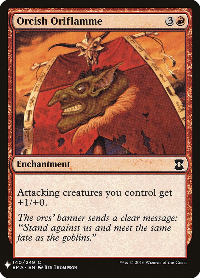 Orcish Oriflamme [Mystery Booster] | Deep Dive Games St. Marys