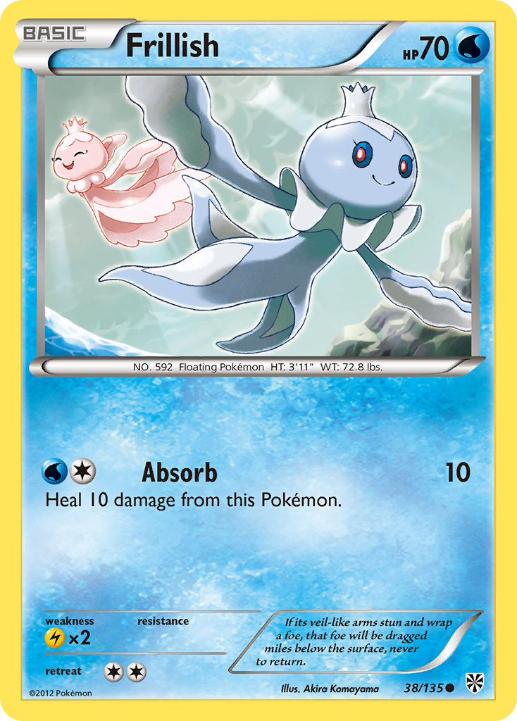 Frillish (38/135) [Black & White: Plasma Storm] | Deep Dive Games St. Marys