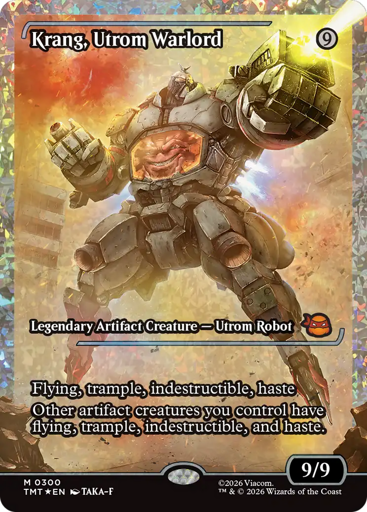 Krang, Utrom Warlord (Showcase) (Fracture Foil) [Teenage Mutant Ninja Turtles] | Deep Dive Games St. Marys
