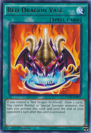 Red Dragon Vase [LC5D-EN077] Rare | Deep Dive Games St. Marys