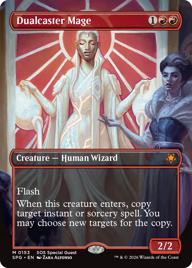 Dualcaster Mage (Borderless) [Secrets of Strixhaven Special Guests] | Deep Dive Games St. Marys
