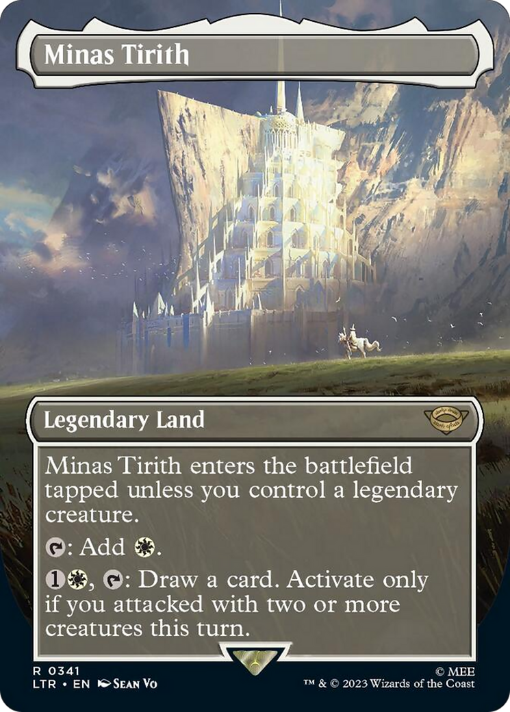 Minas Tirith (Borderless Alternate Art) (341) [The Lord of the Rings: Tales of Middle-Earth] | Deep Dive Games St. Marys