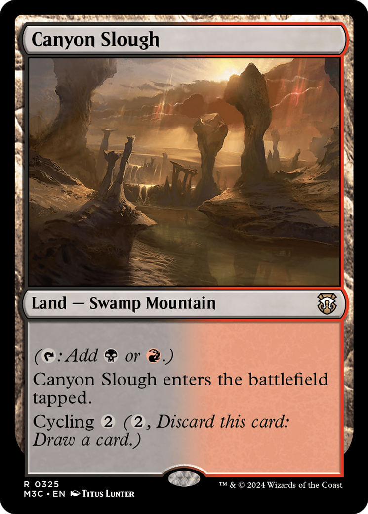 Canyon Slough (Ripple Foil) [Modern Horizons 3 Commander] | Deep Dive Games St. Marys