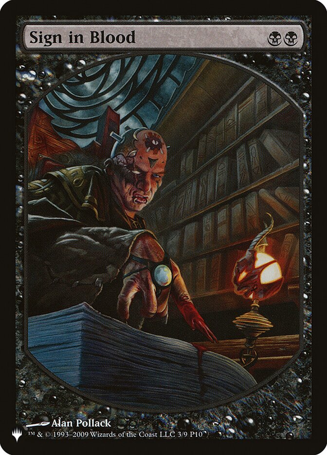Sign in Blood [The List] | Deep Dive Games St. Marys