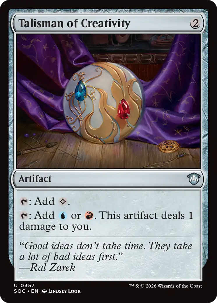 Talisman of Creativity [Secrets of Strixhaven Commander] | Deep Dive Games St. Marys