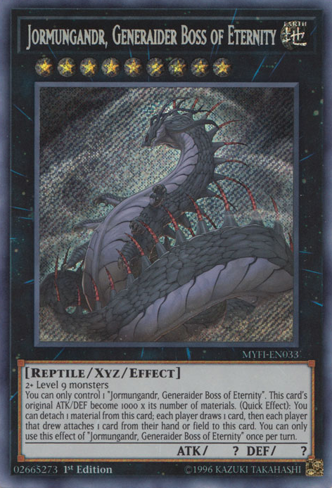Jormungandr, Generaider Boss of Eternity [MYFI-EN033] Secret Rare | Deep Dive Games St. Marys