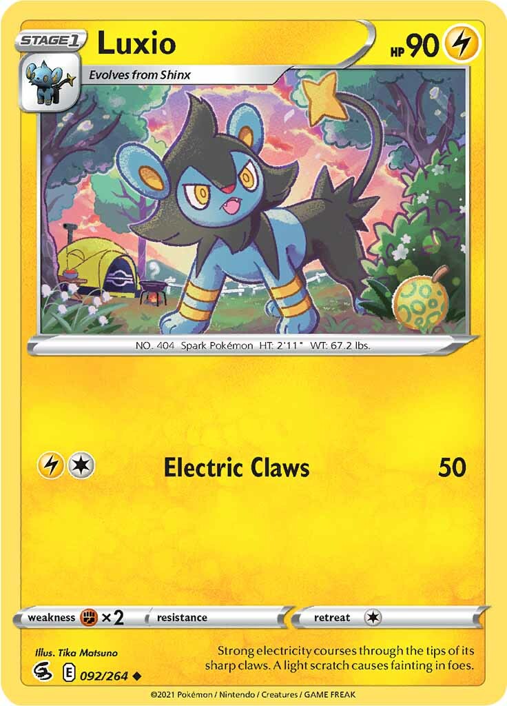 Luxio (092/264) [Sword & Shield: Fusion Strike] | Deep Dive Games St. Marys