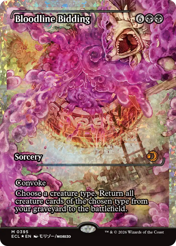 Bloodline Bidding (Showcase) (Fracture Foil) [Lorwyn Eclipsed] | Deep Dive Games St. Marys