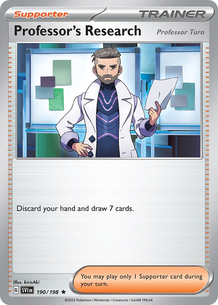 Professor's Research (190/198) (Theme Deck Exclusive) [Scarlet & Violet: Base Set] | Deep Dive Games St. Marys