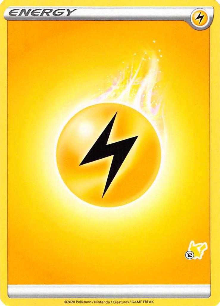 Lightning Energy (Pikachu Stamp #12) [Battle Academy 2022] | Deep Dive Games St. Marys