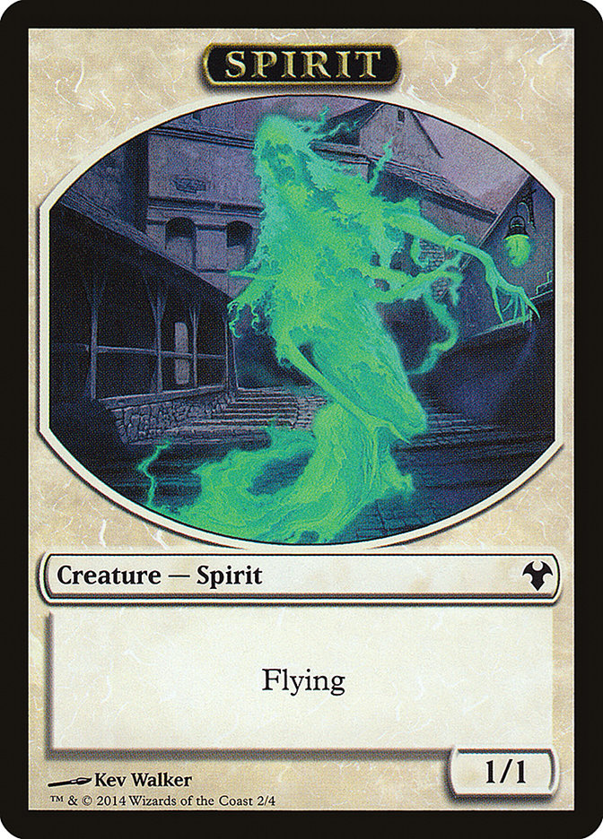 Soldier // Spirit Double-Sided Token [Modern Event Deck 2014 Tokens] | Deep Dive Games St. Marys