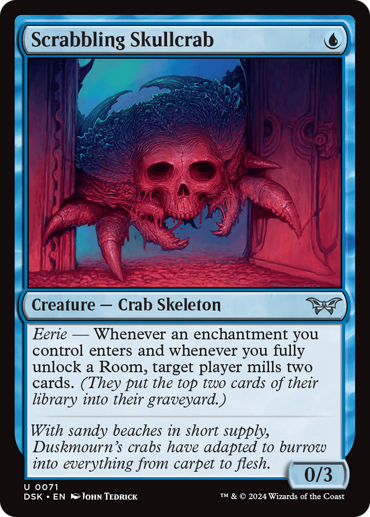 Scrabbling Skullcrab [Duskmourn: House of Horror] | Deep Dive Games St. Marys