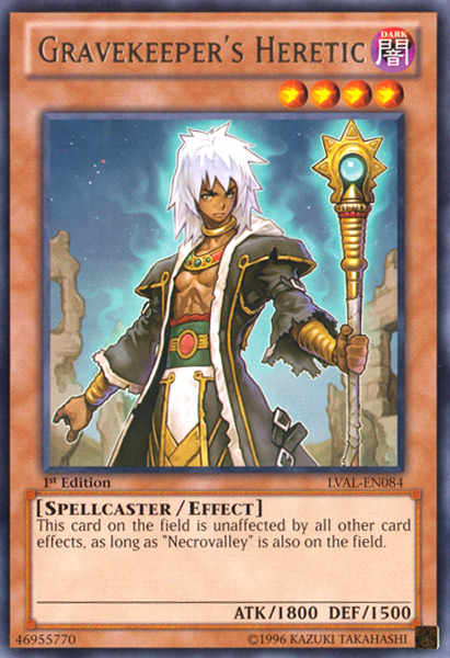 Gravekeeper's Heretic [LVAL-EN084] Rare | Deep Dive Games St. Marys