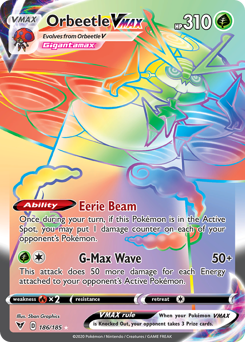 Orbeetle VMAX (186/185) [Sword & Shield: Vivid Voltage] | Deep Dive Games St. Marys