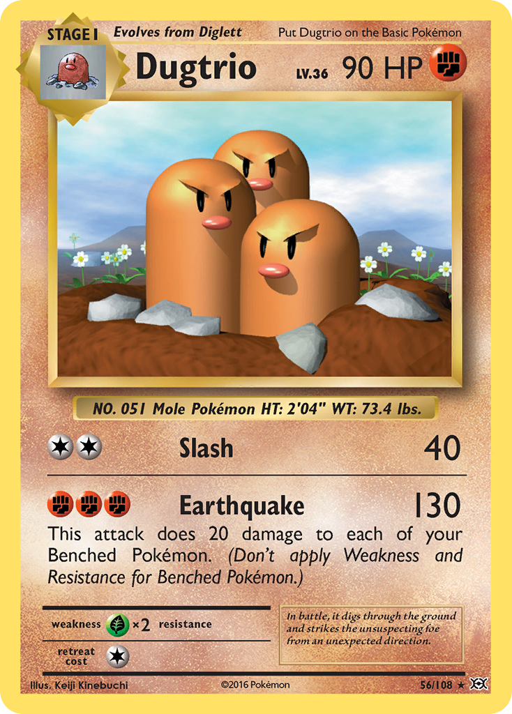 Dugtrio (56/108) [XY: Evolutions] | Deep Dive Games St. Marys