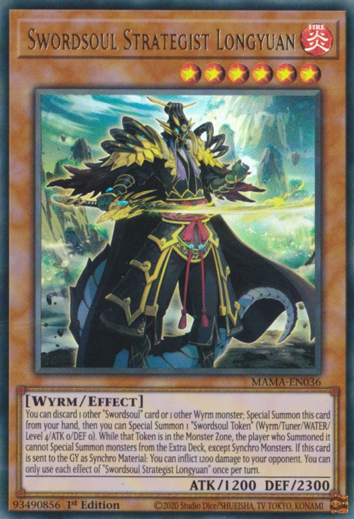 Swordsoul Strategist Longyuan [MAMA-EN036] Ultra Rare | Deep Dive Games St. Marys