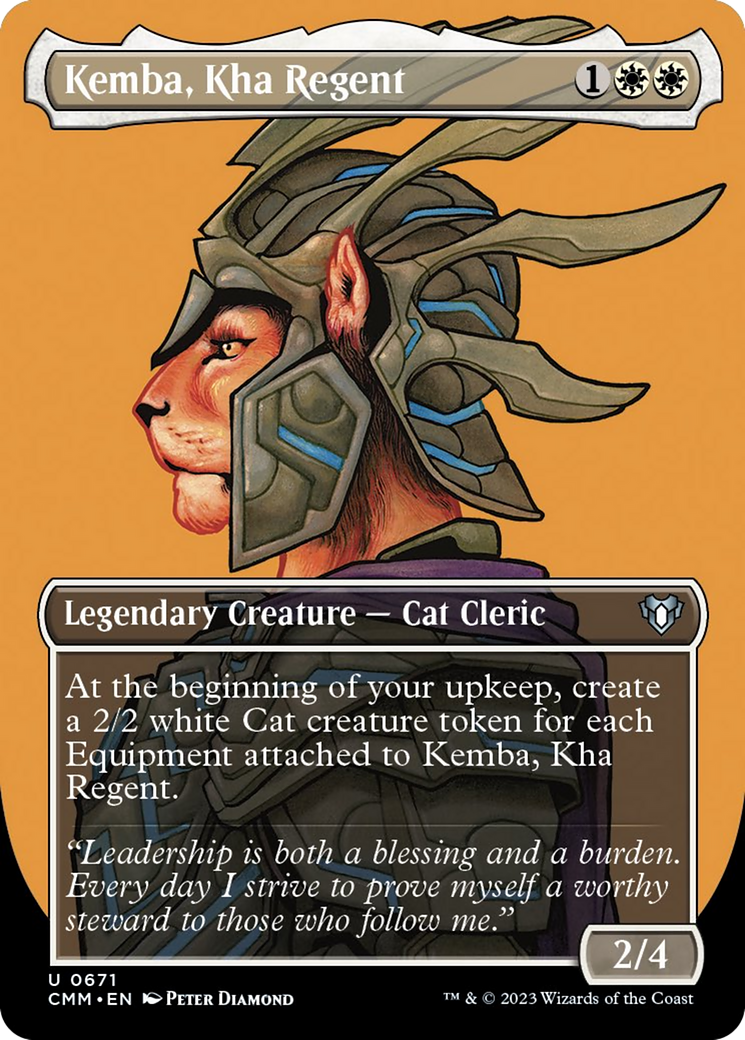 Kemba, Kha Regent (Borderless Profile) [Commander Masters] | Deep Dive Games St. Marys