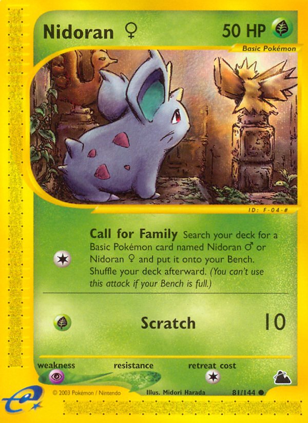 Nidoran (81/144) (Female) [Skyridge] | Deep Dive Games St. Marys