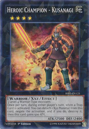 Heroic Champion - Kusanagi [BP03-EN125] Shatterfoil Rare | Deep Dive Games St. Marys