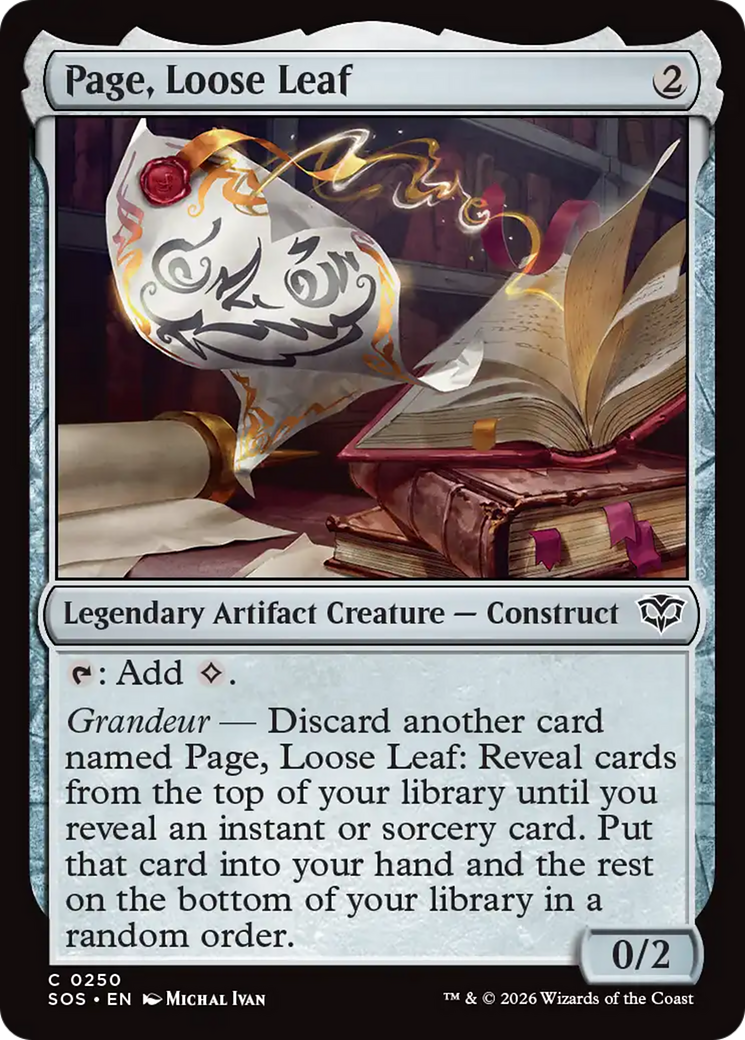Page, Loose Leaf [Secrets of Strixhaven] | Deep Dive Games St. Marys