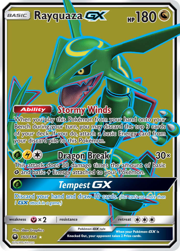 Rayquaza GX (160/168) [Sun & Moon: Celestial Storm] | Deep Dive Games St. Marys