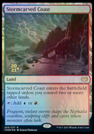 Stormcarved Coast [Innistrad: Crimson Vow Prerelease Promos] | Deep Dive Games St. Marys
