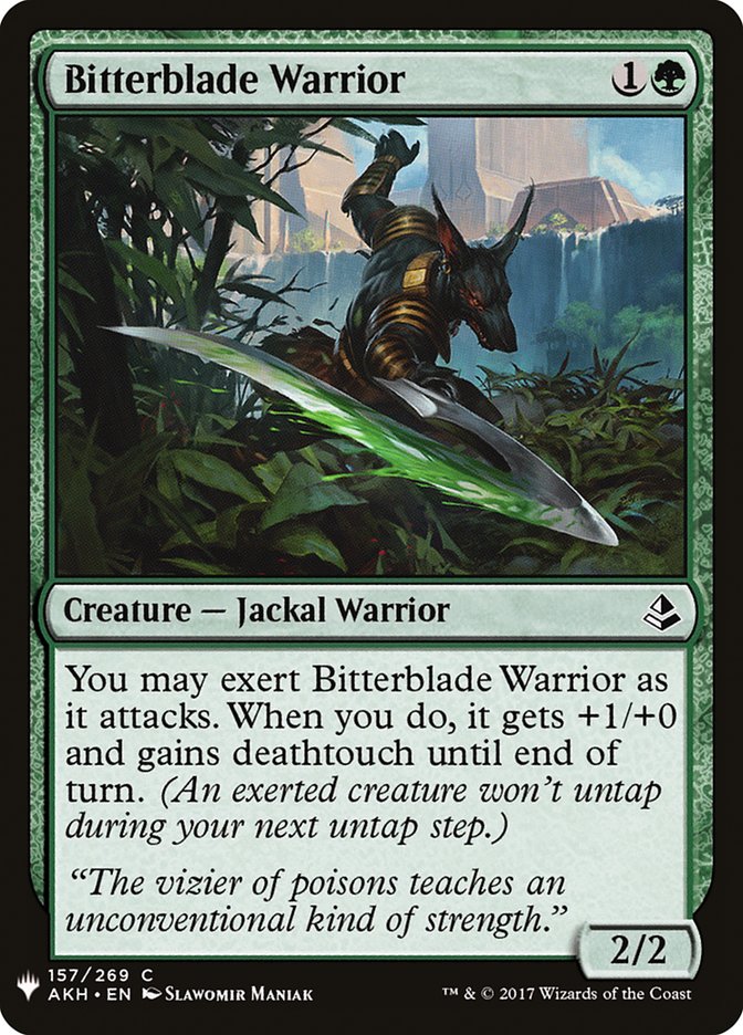 Bitterblade Warrior [Mystery Booster] | Deep Dive Games St. Marys
