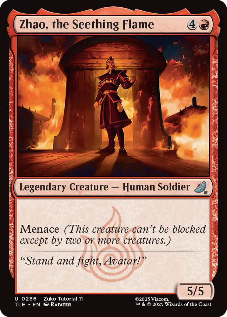 Zhao, the Seething Flame (0286) [Avatar: The Last Airbender: Eternal-Legal] | Deep Dive Games St. Marys