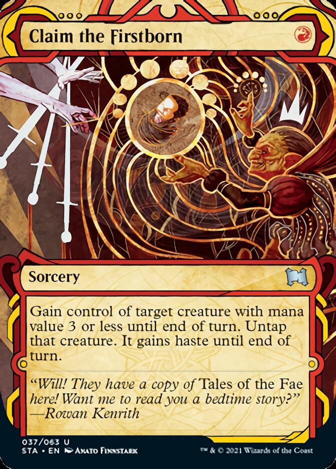Claim the Firstborn (Foil Etched) [Strixhaven: Mystical Archive] | Deep Dive Games St. Marys