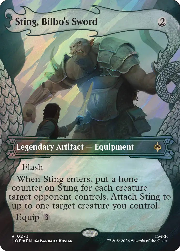 Sting, Bilbo's Sword (Showcase) (Surge Foil) [The Hobbit] | Deep Dive Games St. Marys