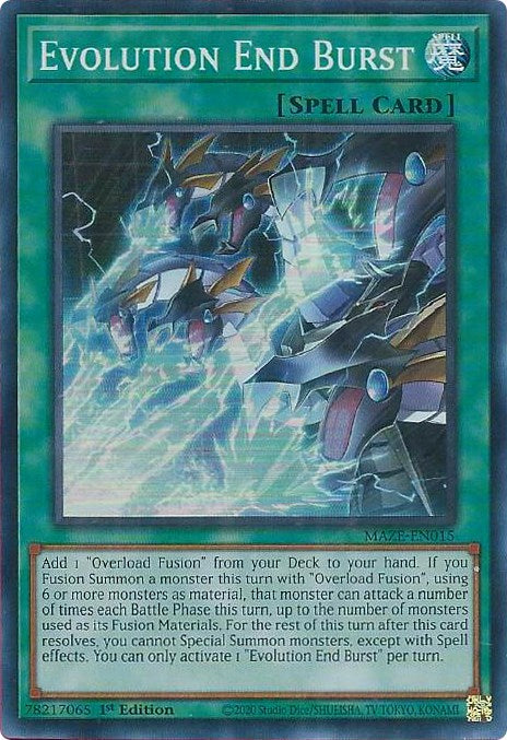 Evolution End Burst [MAZE-EN015] Super Rare | Deep Dive Games St. Marys