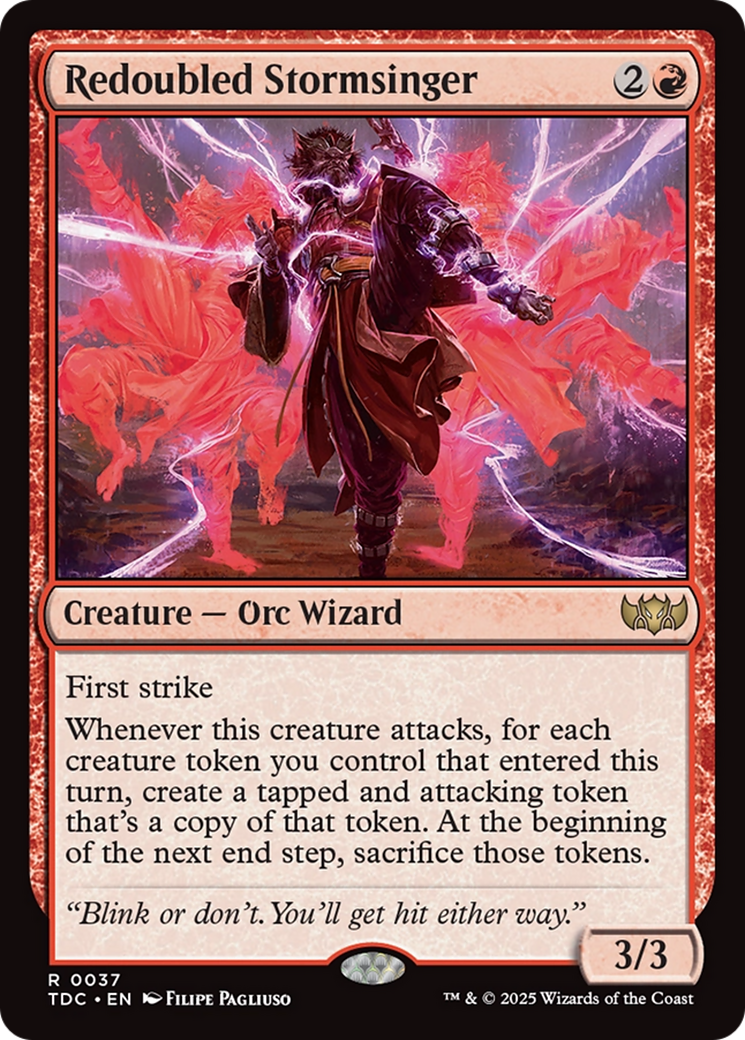 Redoubled Stormsinger [Tarkir: Dragonstorm Commander] | Deep Dive Games St. Marys